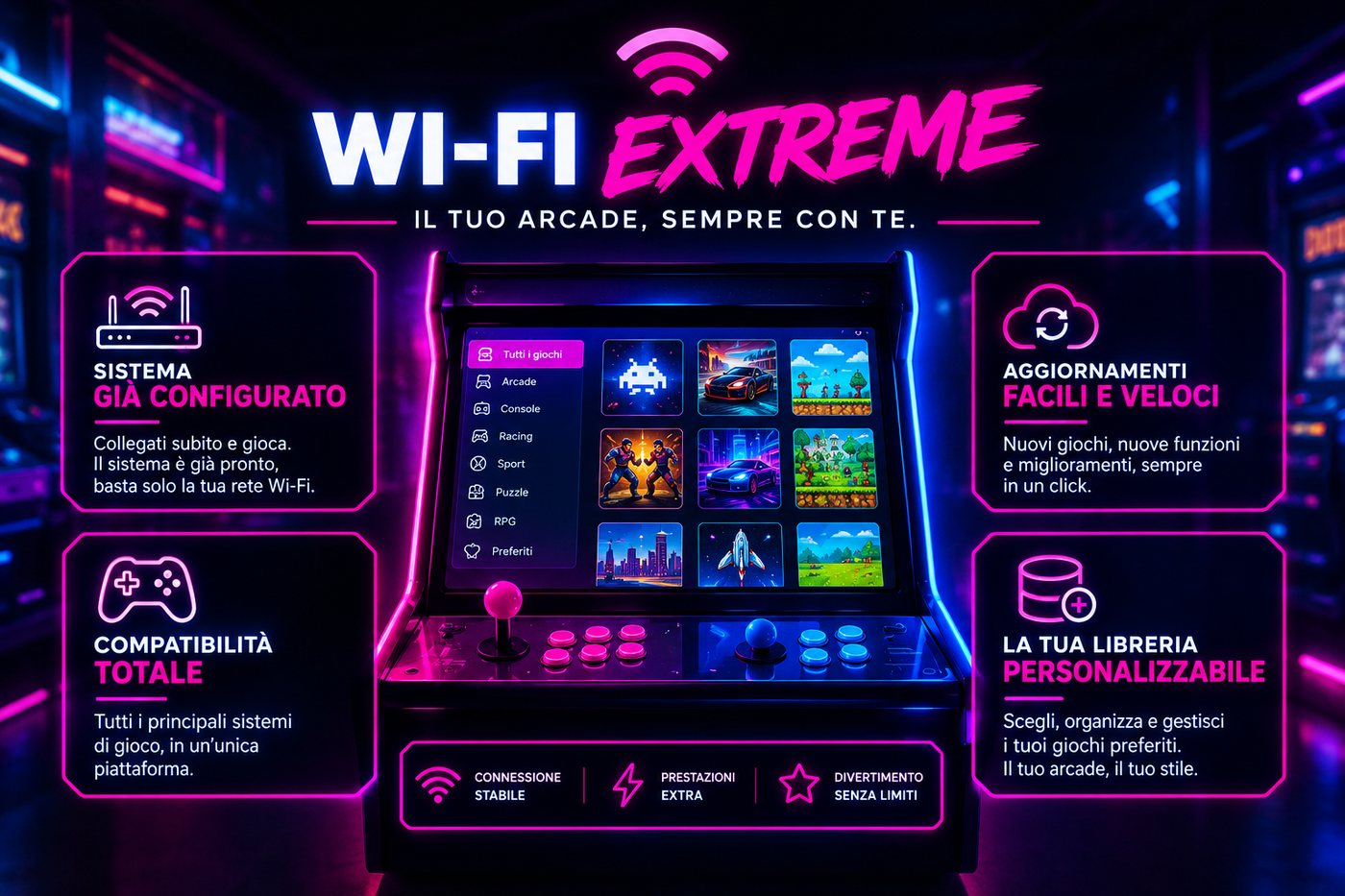 Wi-Fi Extreme Digital Retro Game